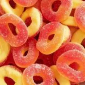 Anneaux Pêche Acides – bonbons Dulceplus halal et vegan, Happy Candy Abidjan