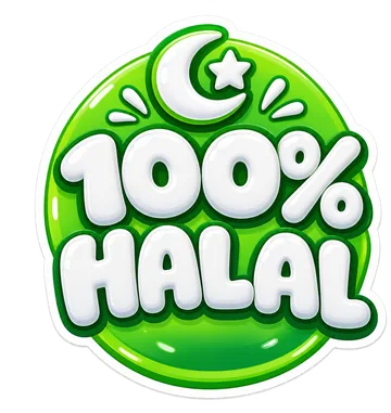 Badge 100 % Halal