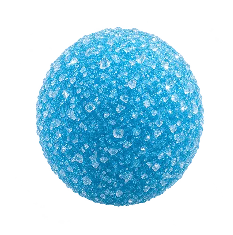 Boule bleue pétillante sucrée