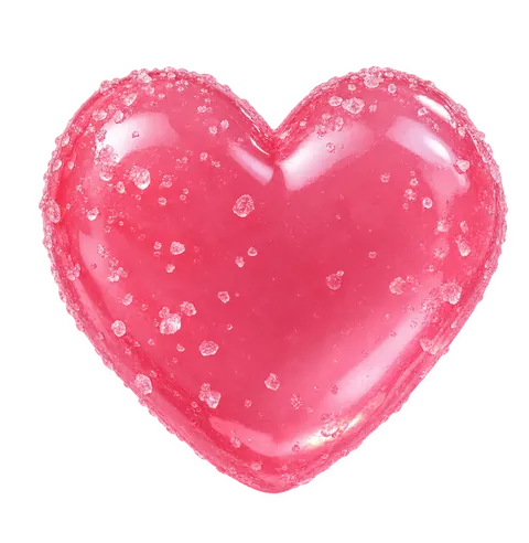Cœur gélifié rose