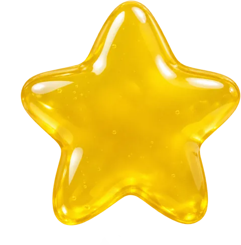 Étoile gélifiée jaune