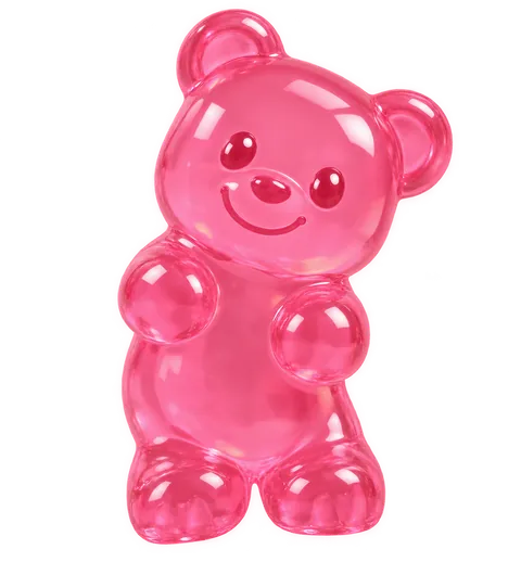 Ourson gélifié rose