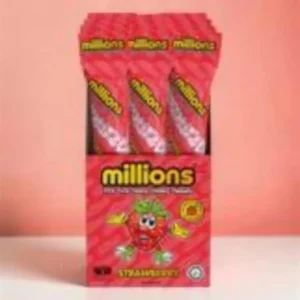 Millions Fraise (tube) – bonbons Millions halal et vegan, Happy Candy Abidjan