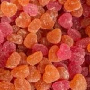 Mini Cœurs Pêche Sucrés – bonbons Dulceplus halal et vegan, Happy Candy Abidjan
